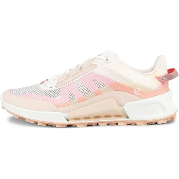 Ecco Women's Athletic Shoes - White and Peach - Picture 2 of 8